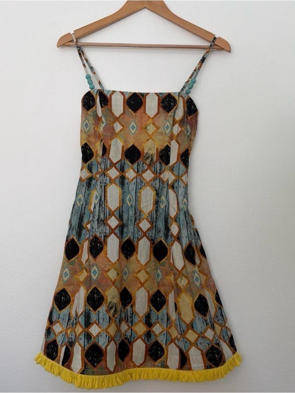 Vintage Christian Lacroix Geometric Print Summer Mini Dress